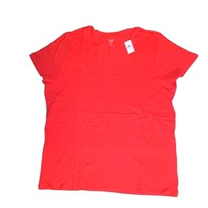 New Gap Favorite Tee V-Neck New Coral XXL